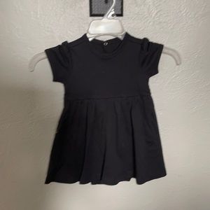 Black short sleeve dress with built in shorts.